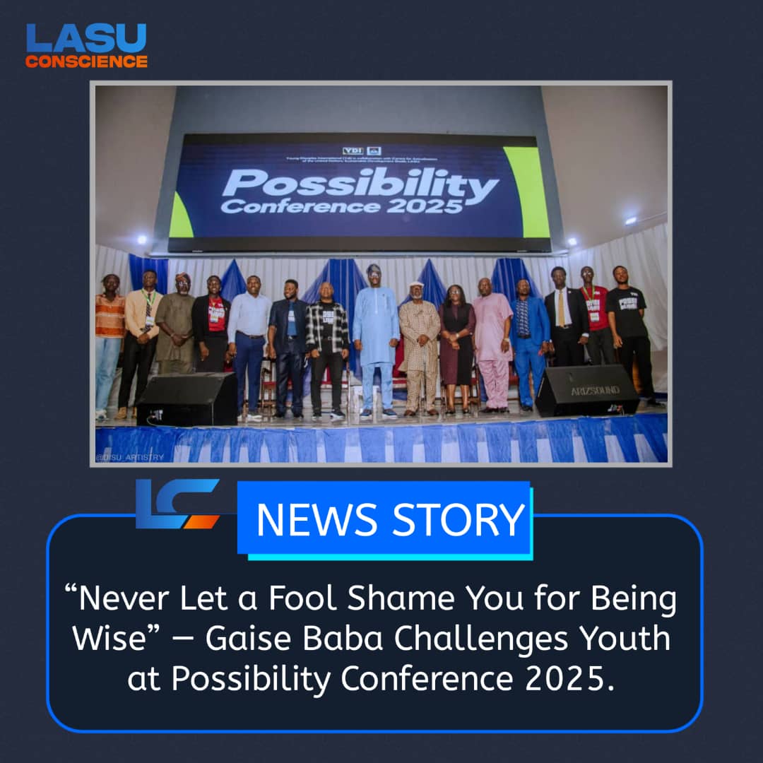 “NEVER LET A FOOL SHAME YOU FOR BEING WISE ” — GAISE BABA CHALLENGES YOUTH AT POSSIBILITY CONFERENCE 2025