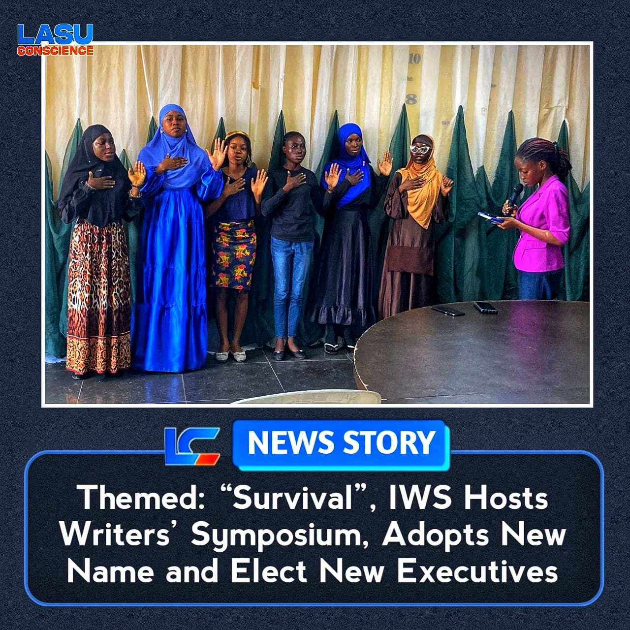 THEMED: “SURVIVAL”, IWS HOST WRITERS’ SYMPOSIUM , ADOPTS NEW NAME AND ELECT NEW EXECUTIVES